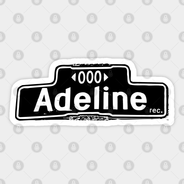 Adeline Records [Defunct Record Label] Sticker by Defunct Logo Series